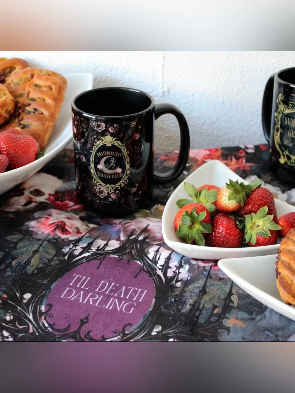 Til Death Darling Tea Towel - Gothic Dark Romance Kitchen Towel For Book Lovers